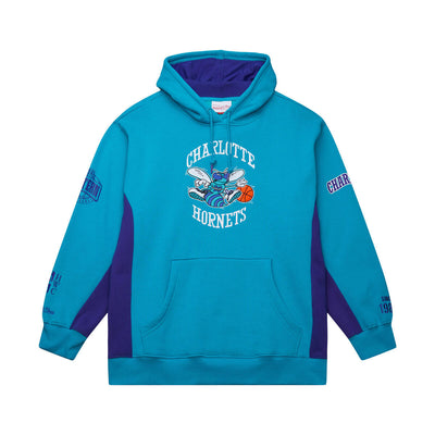 NBA TEAM ORIGINS FLEECE HOODIE VINTAGE LOGO HORNETS Hornets Blue TH9263-CHOHRBL - Image 1