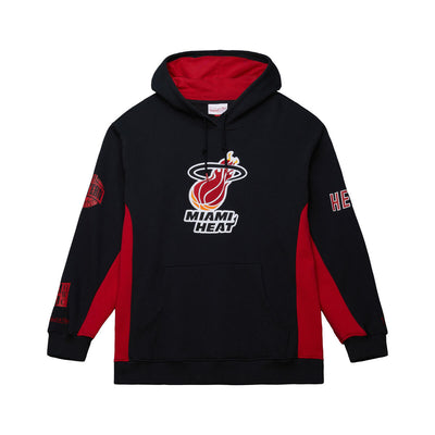 NBA TEAM ORIGINS FLEECE HOODIE VINTAGE LOGO HEAT Black TH9263-MHEBLCK - Image 1
