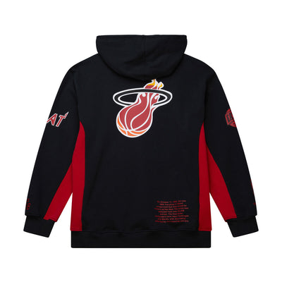 NBA TEAM ORIGINS FLEECE HOODIE VINTAGE LOGO HEAT Black TH9263-MHEBLCK - Image 2