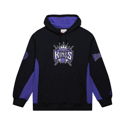 NBA TEAM ORIGINS FLEECE HOODIE VINTAGE LOGO KINGS Black TH9263-SKIBLCK - Image 1