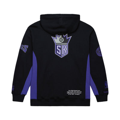 NBA TEAM ORIGINS FLEECE HOODIE VINTAGE LOGO KINGS Black TH9263-SKIBLCK - Image 2