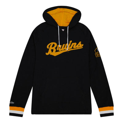 NHL 100TH ANNIVERSARY LEGENDARY SLUB LS HOODIE BRUINS Black THOD6424-BBNYYPPPBLCK - Image 1