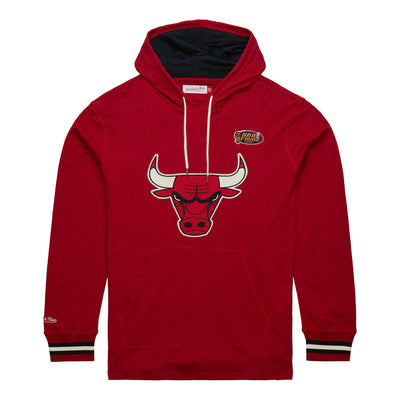 NBA LEGENDARY SLUB LS HOODIE VINTAGE LOGO BULLS Scarlet THOD7204-CBUYYPPPSCAR - Image 1