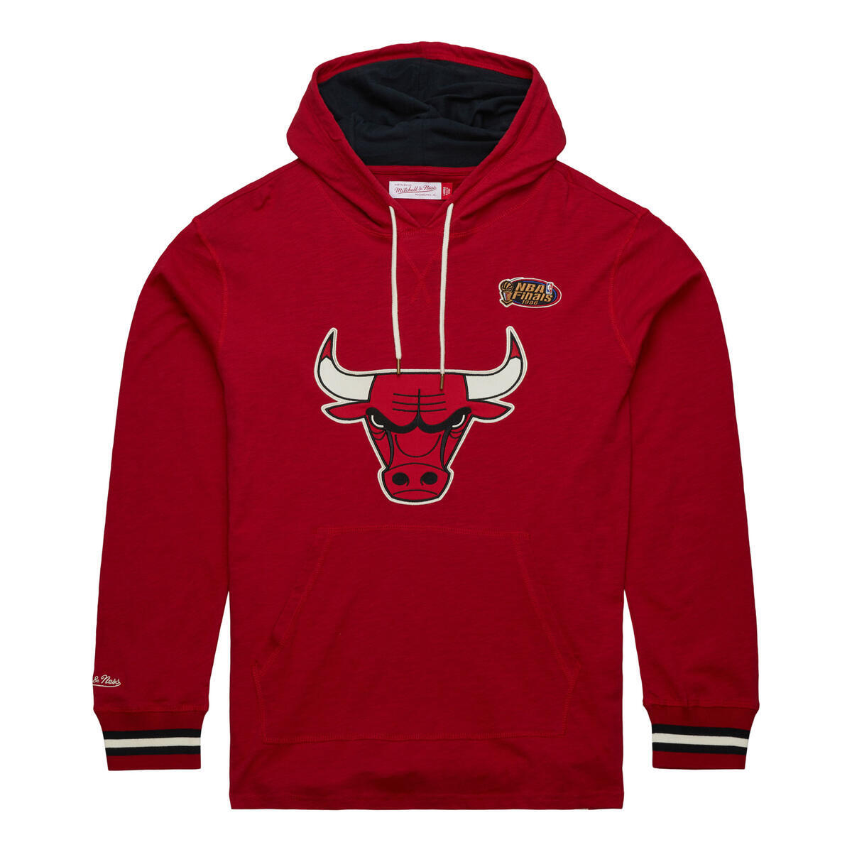 NBA LEGENDARY SLUB LS HOODIE VINTAGE LOGO BULLS Scarlet THOD7204-CBUYYPPPSCAR - Image 1