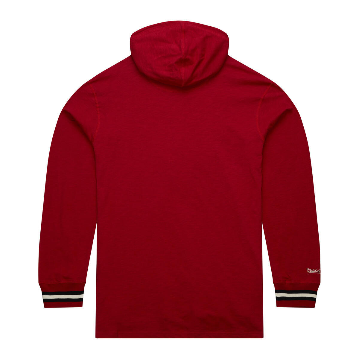 NBA LEGENDARY SLUB LS HOODIE VINTAGE LOGO BULLS Scarlet THOD7204-CBUYYPPPSCAR - Image 2