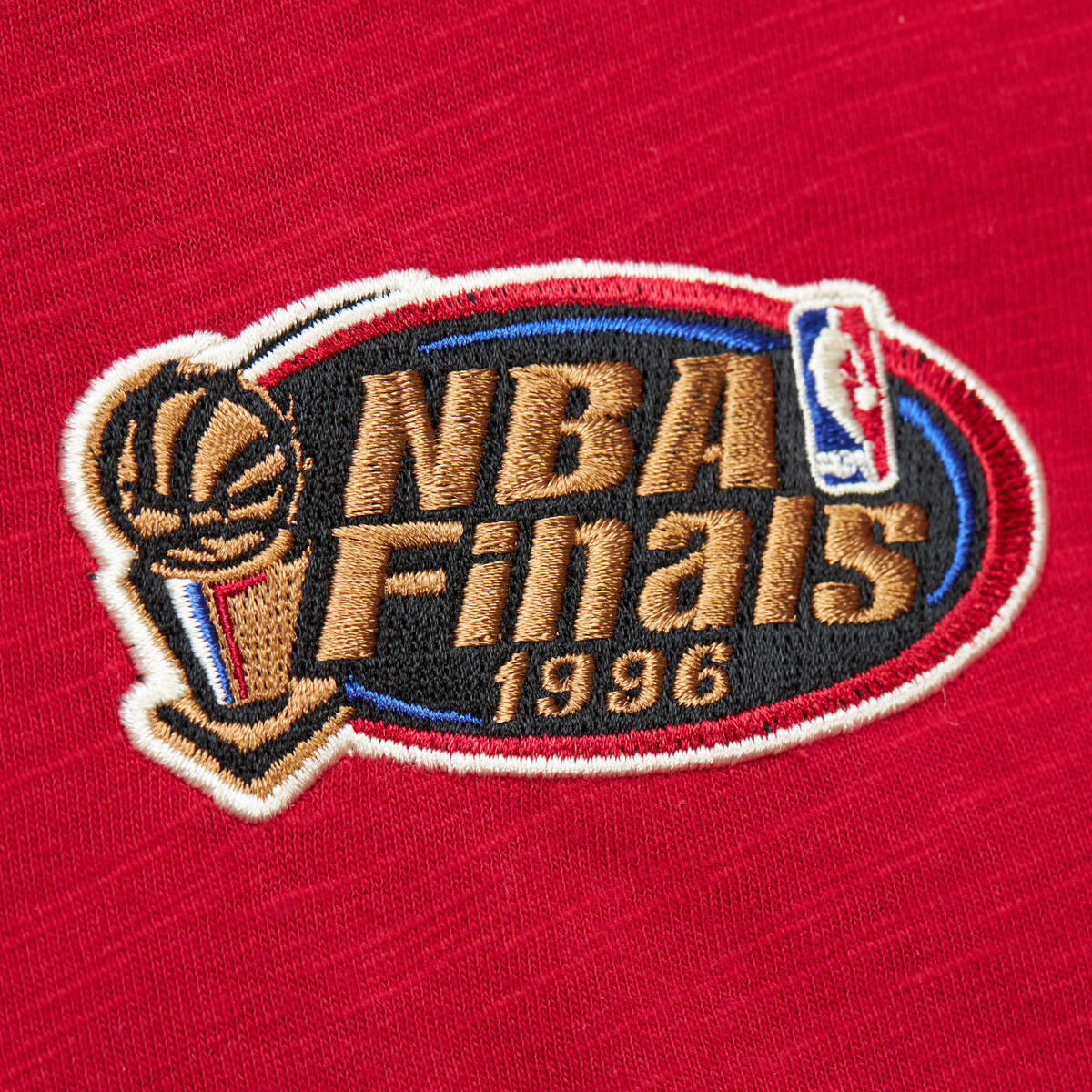 NBA LEGENDARY SLUB LS HOODIE VINTAGE LOGO BULLS Scarlet THOD7204-CBUYYPPPSCAR - Image 4