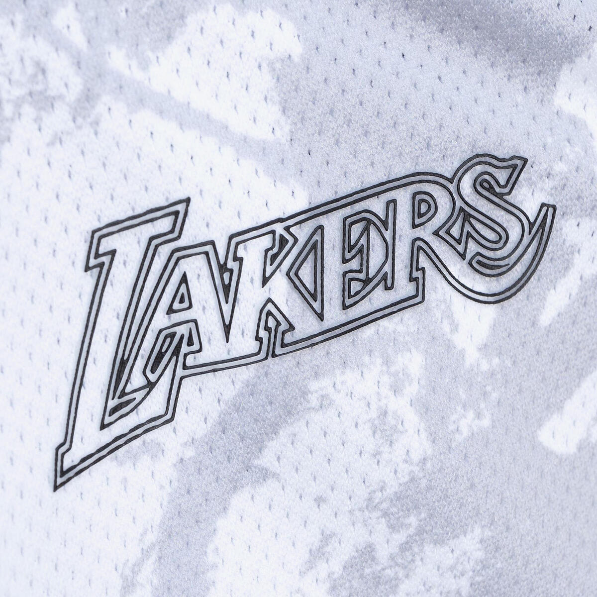 NBA W MARBLE CROP TANK LAKERS - Pattern-White - Image 3