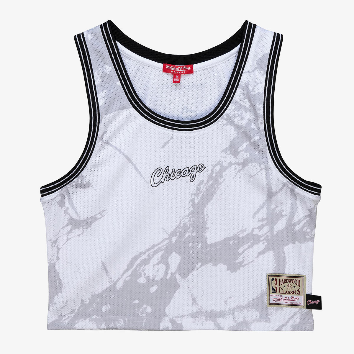 NBA W MARBLE CROP TANK BULLS - Image 1