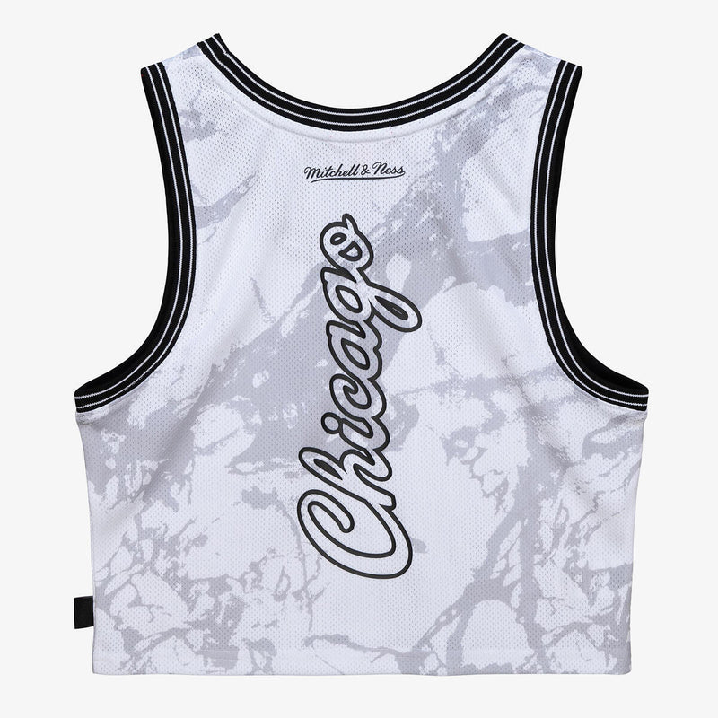 NBA W MARBLE CROP TANK BULLS - Image 2