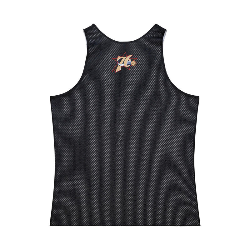 NBA REVERSIBLE MESH PRACTICE TANK VINTAGE LOGO 76ERS