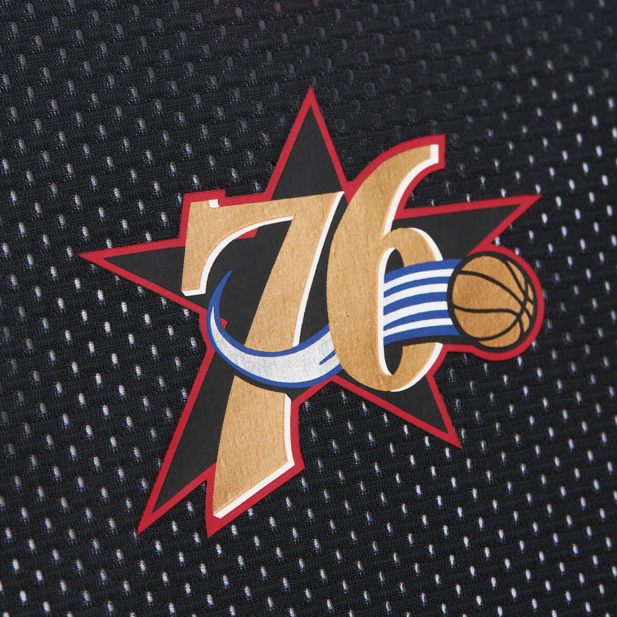 NBA REVERSIBLE MESH PRACTICE TANK VINTAGE LOGO 76ERS