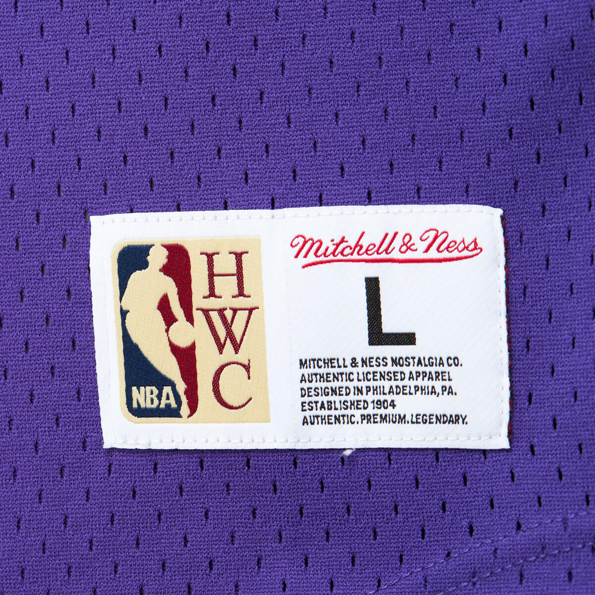 NBA FASHION MESH V-NECK VINTAGE LOGO SUNS Purple TMVN6625-PSUYYPPPPURP - Image 4