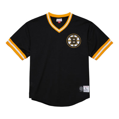 NHL FASHION MESH V-NECK CURRENT LOGO BRUINS Black TMVN7401-BBNYYPPPBLCK - Image 1