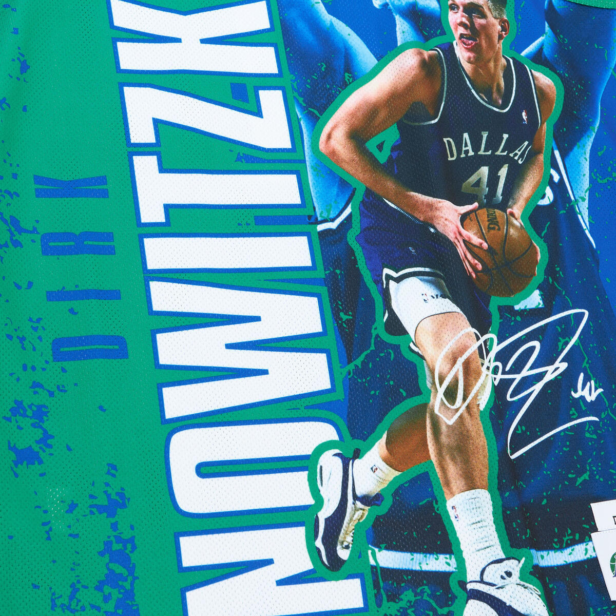 NBA PLAYER BURST MESH TANK MAVERICKS DIRK NOWITZKI - Navy - Image 3