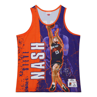 NBA PLAYER BURST MESH TANK SUNS STEVE NASH Purple TNMK5010-PSUYYSNAPURP - Image 1