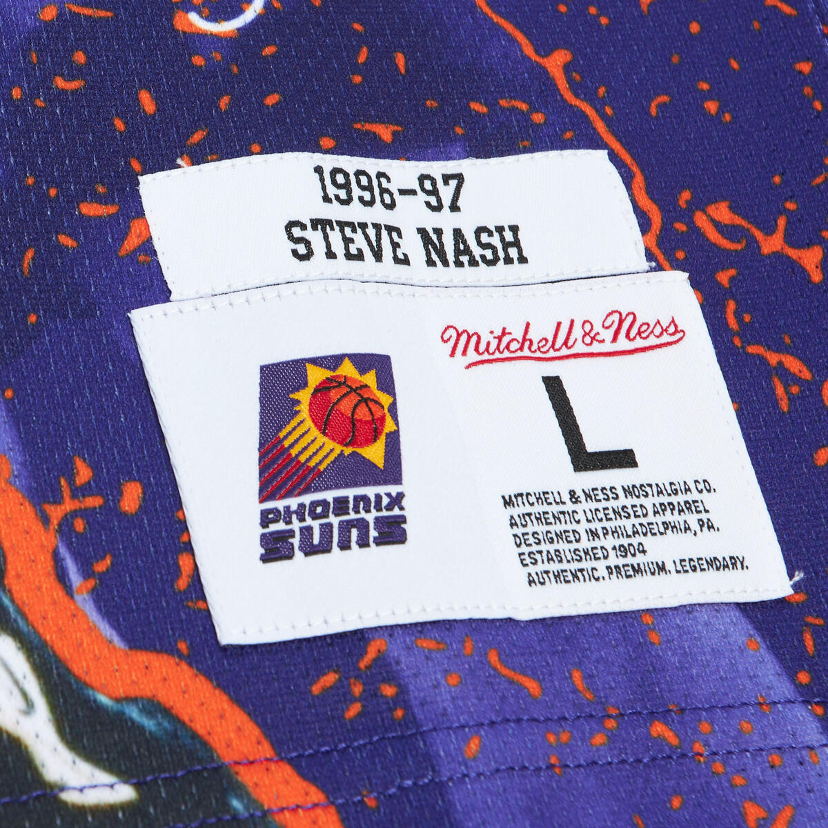 NBA PLAYER BURST MESH TANK SUNS STEVE NASH Purple TNMK5010-PSUYYSNAPURP - Image 4