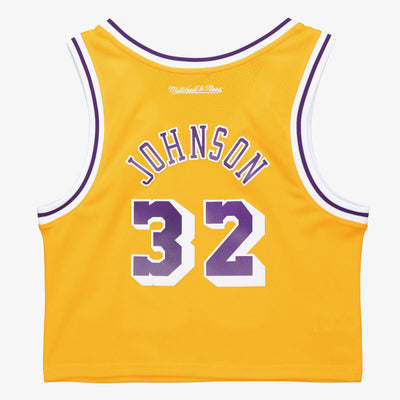 NBA WOMEN'S N&N CROP TANK LAKERS 1984 MAGIC JOHNSON - Image 2
