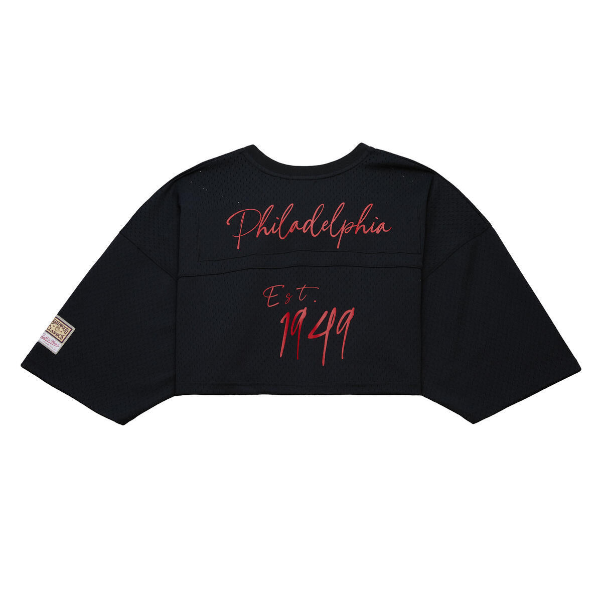 NBA WOMEN'S CROP MESH V-NECK JERSEY 76ERS - Image 2