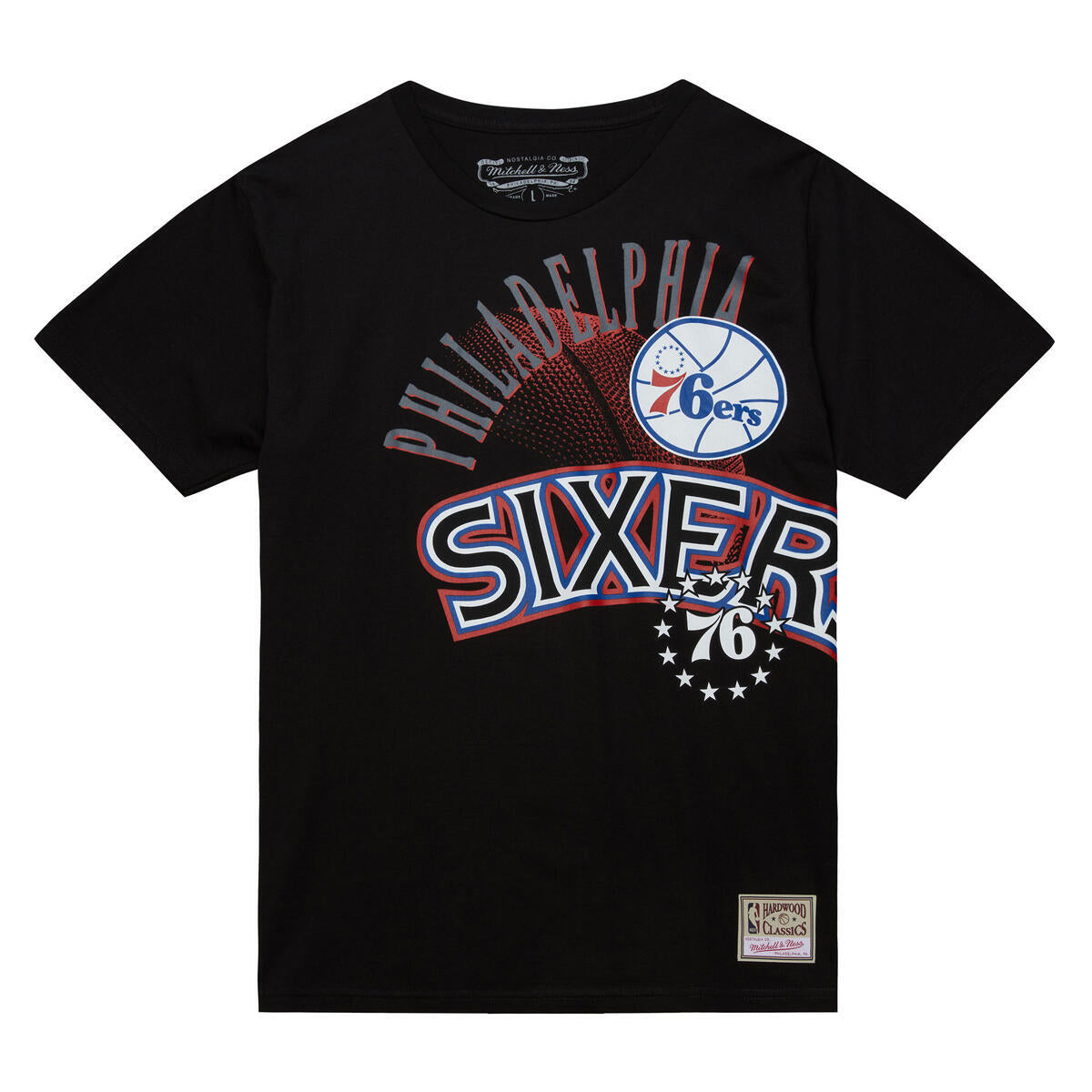 NBA MAXED OUT TEE 76ERS Black TP10208-P76BLCK - Image 1