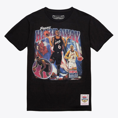 NBA LEGEND TEE USA PENNY HARDAWAY Black TP10928-USABLCK - Image 1