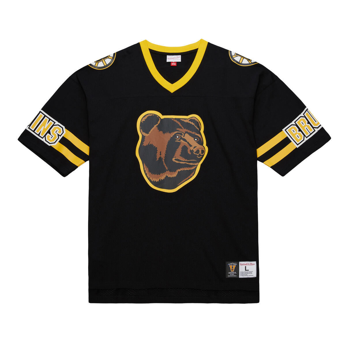 NHL PLAYMAKER COTTON MESH V-NECK BOSTON BRUINS - Image 1