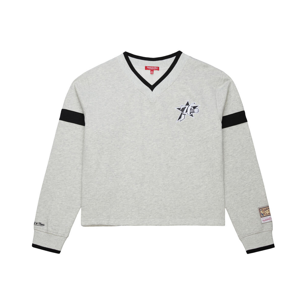 NBA V-NECK CROPPED SWEATSHIRT 76ERS - Image 1