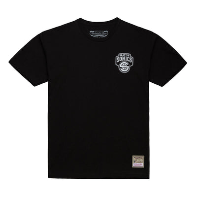 NBA OVERLAP TEE SUPERSONICS Black TP12216-SSUBLCK - Image 1