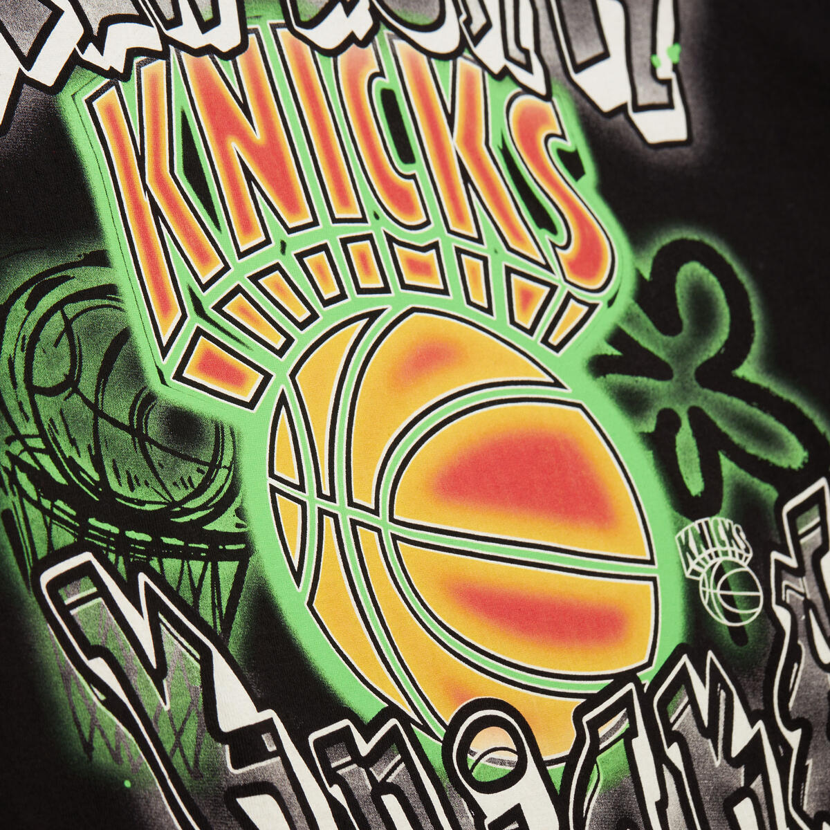 NBA INFRARED TEE KNICKS Black TP12557-NYKBLCK - Image 3