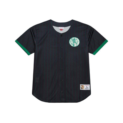 NBA FINAL SECONDS STRIPED MESH BF VINTAGE LOGO CELTICS Black TP12571-BCEBLCK - Image 1