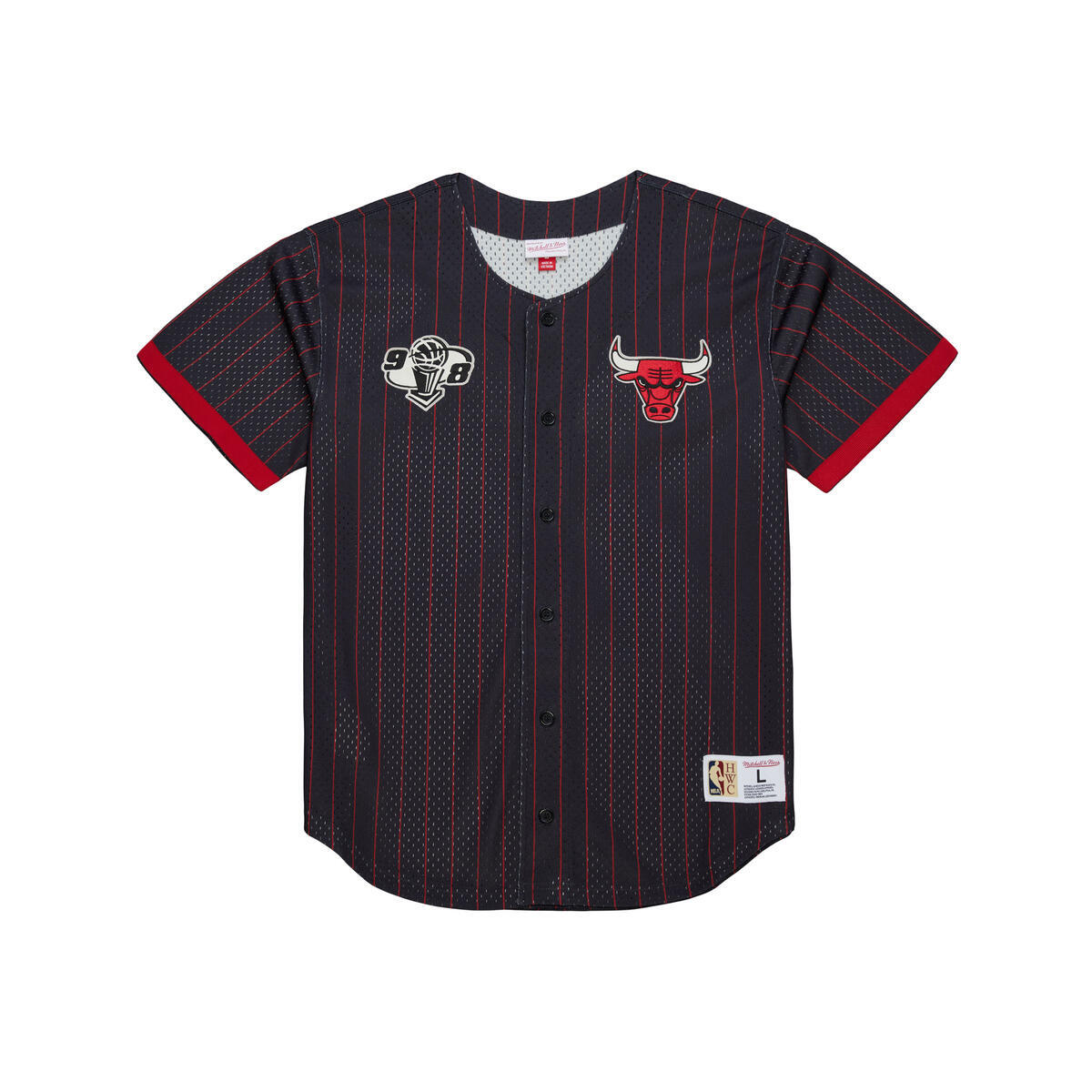 NBA FINAL SECONDS STRIPED MESH BF CHICAGO BULLS - Image 1