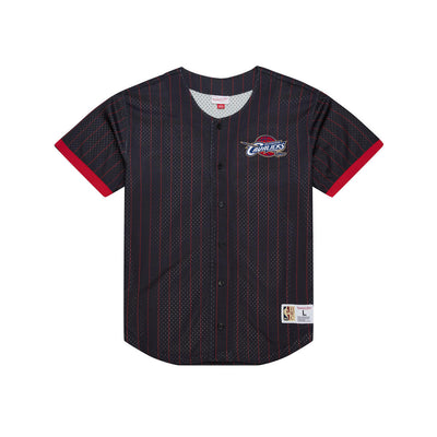 NBA FINAL SECONDS STRIPED MESH BF VINTAGE LOGO CAVALIERS Black TP12571-CCABLCK - Image 1