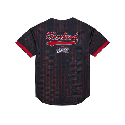 NBA FINAL SECONDS STRIPED MESH BF VINTAGE LOGO CAVALIERS Black TP12571-CCABLCK - Image 2