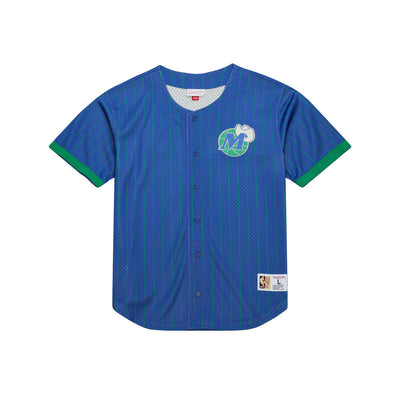 NBA FINAL SECONDS STRIPED MESH BF VINTAGE LOGO MAVERICKS Navy TP12571-DMANAVY - Image 1