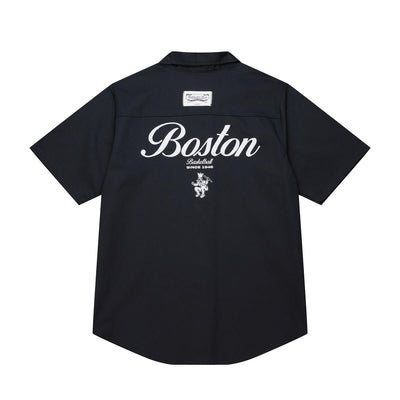 NBA SS BUTTON UP CELTICS Black TP12983-BCEBLCK - Image 2