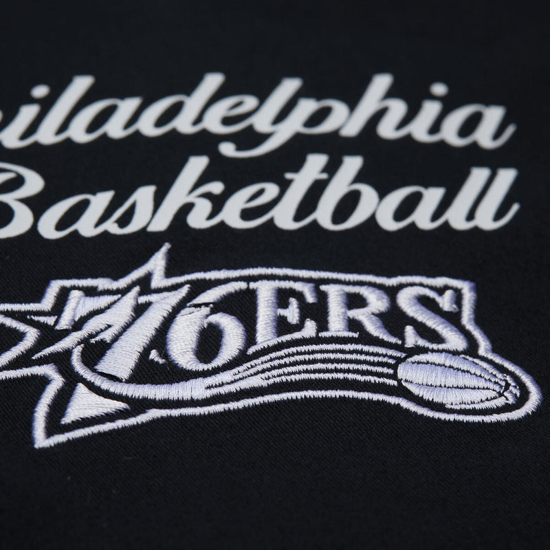 NBA SS BUTTON UP 76ERS Black TP12983-P76BLCK - Image 6