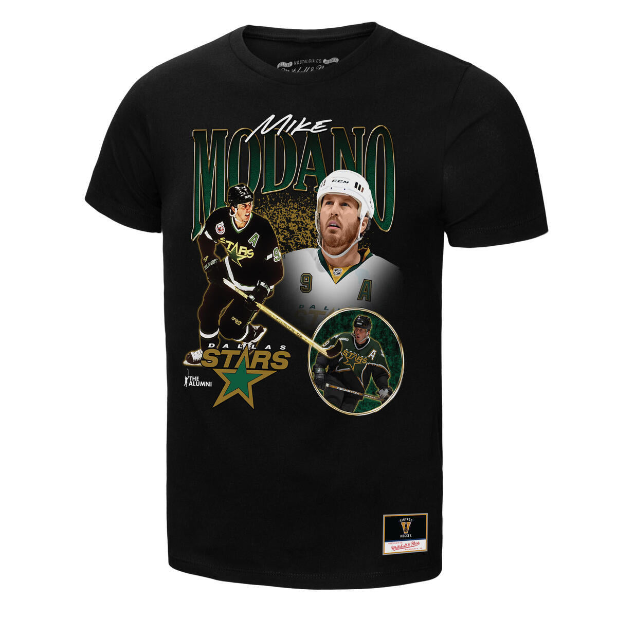 NHL COLLAGE TEE STARS MIKE MODANO Black TP14155-DSTBLCK - Image 7