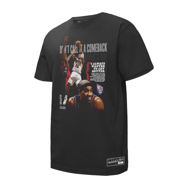 NBA DON'T CALL IT A COMEBACK SLAM TEE NETS VINCE CARTER - Charcoal - Image 1