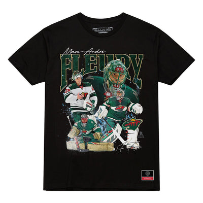 NHL PLAYER COLLAGE TEE MINNESOTA WILD MARC-ANDRE FLEURY Black TP16703-MWIBLCK - Image 1