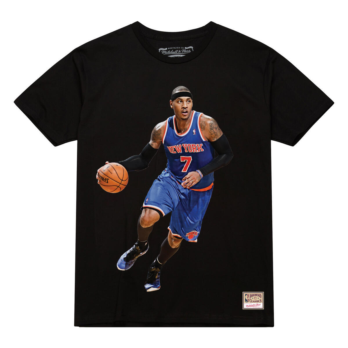 NBA ULTIMATE PLAYER NUMBER TEE NEW YORK KNICKS CARMELO ANTHONY - Black - Image 1