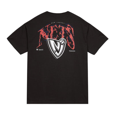 NBA SUGA GLITCH TEE NETS - Black - Image 2
