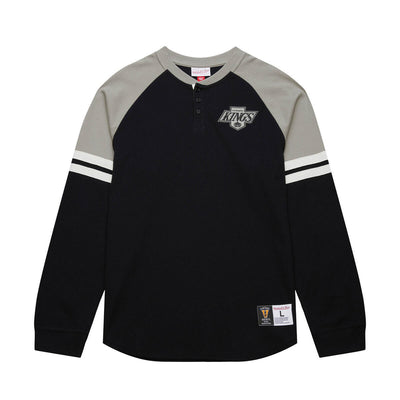 NHL THERMAL HENLEY VINTAGE LOGO KINGS - Black - Image 1
