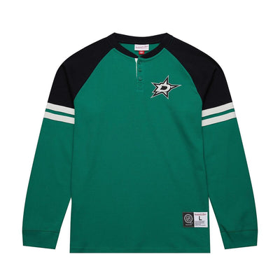 NHL THERMAL HENLEY CURRENT LOGO STARS KELLY GREEN TP8281-DSTKYGN - Image 1