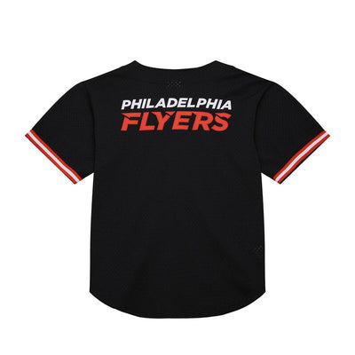 NHL GAME TIME MESH BUTTON FRONT CURRENT LOGO FLYERS Black TP8746-PFLBLCK - Image 2