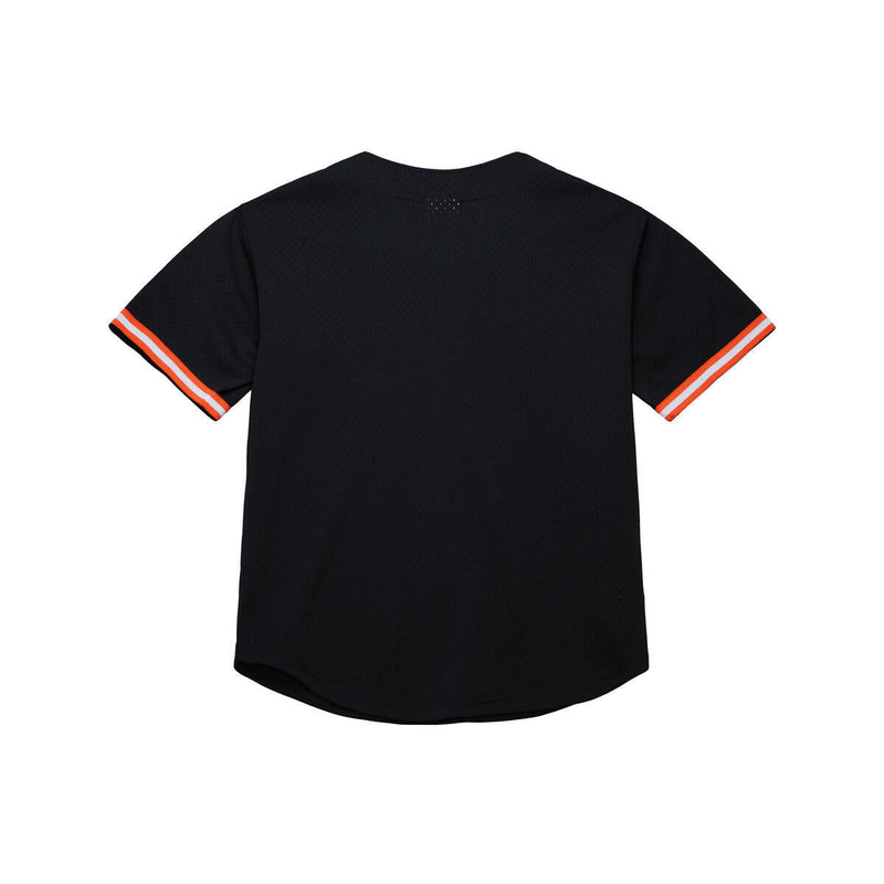 NBA ON THE CLOCK MESH BUTTON FRONT VINTAGE LOGO KNICKS Black TP9273-NYKBLCK - Image 2