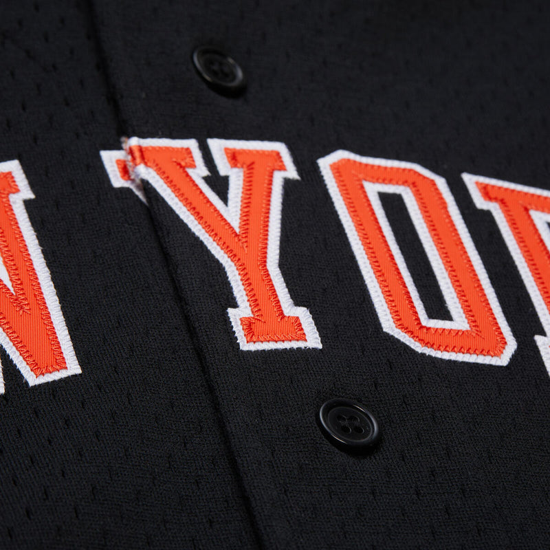 NBA ON THE CLOCK MESH BUTTON FRONT VINTAGE LOGO KNICKS Black TP9273-NYKBLCK - Image 4