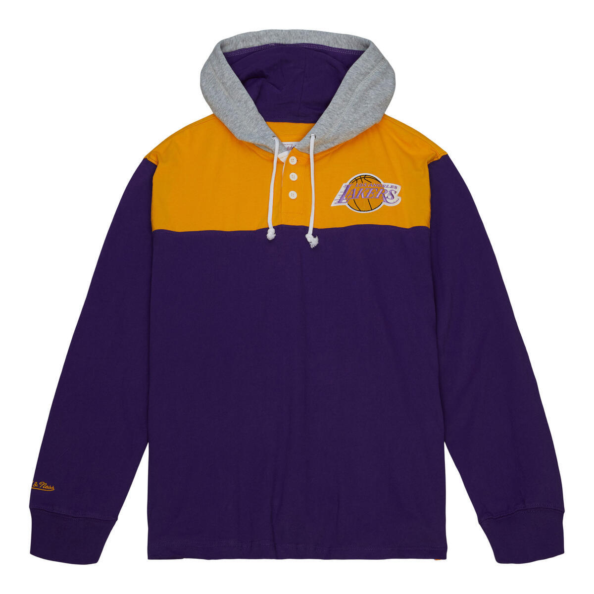 NBA HOODED RUGBY POLO LAKERS Purple TPOL5503-LALYYPPPPURP - Image 1