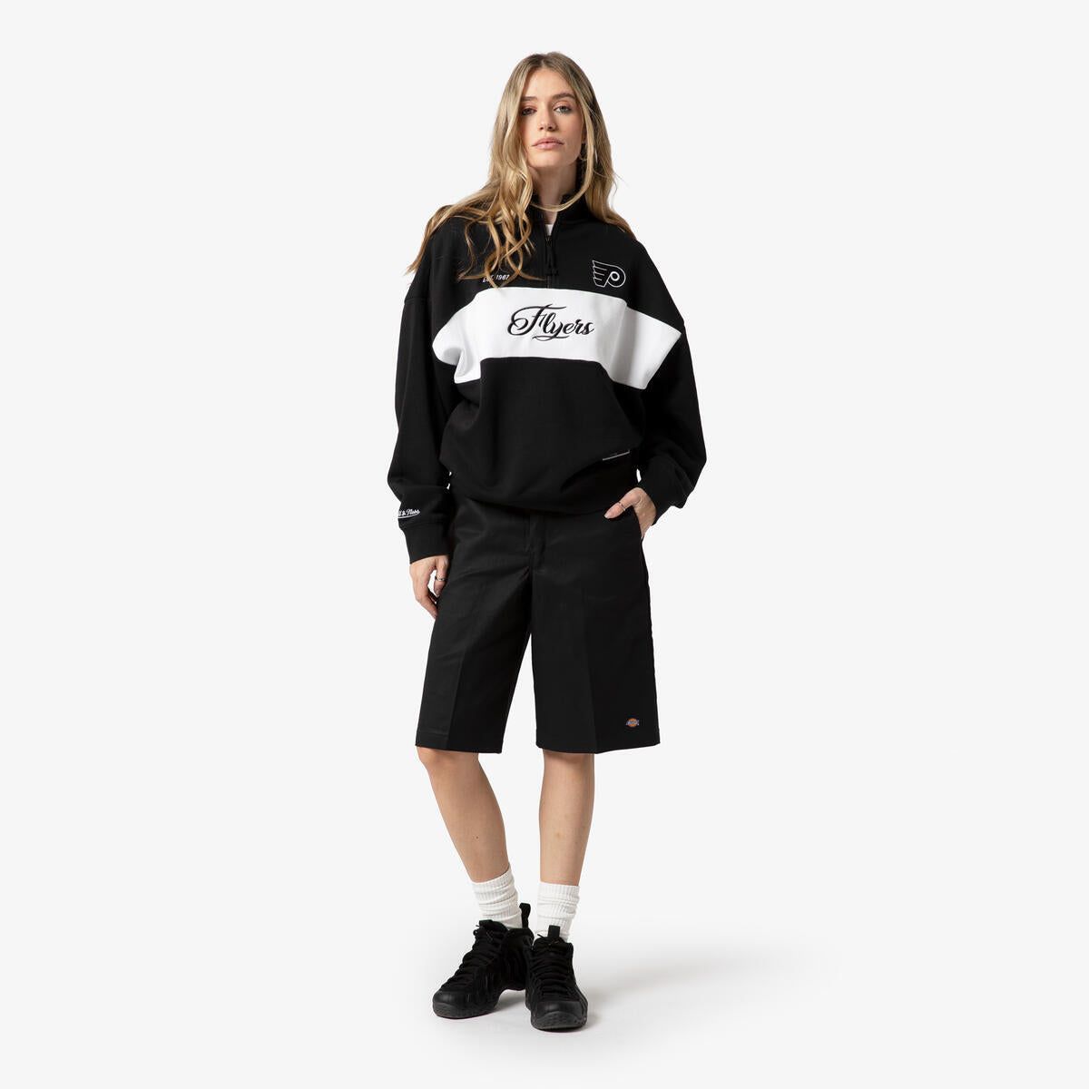 NHL WOMEN'S QUARTER ZIP FLYERS - Black - Image 6