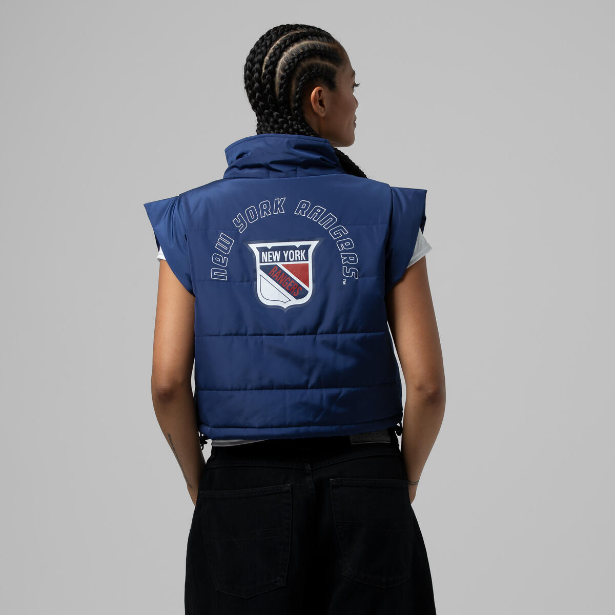NHL WOMEN'S CROP PUFFER VEST RANGERS - Image 10