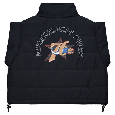 NBA WOMEN'S CROP PUFFER VEST 76ERS - Image 2