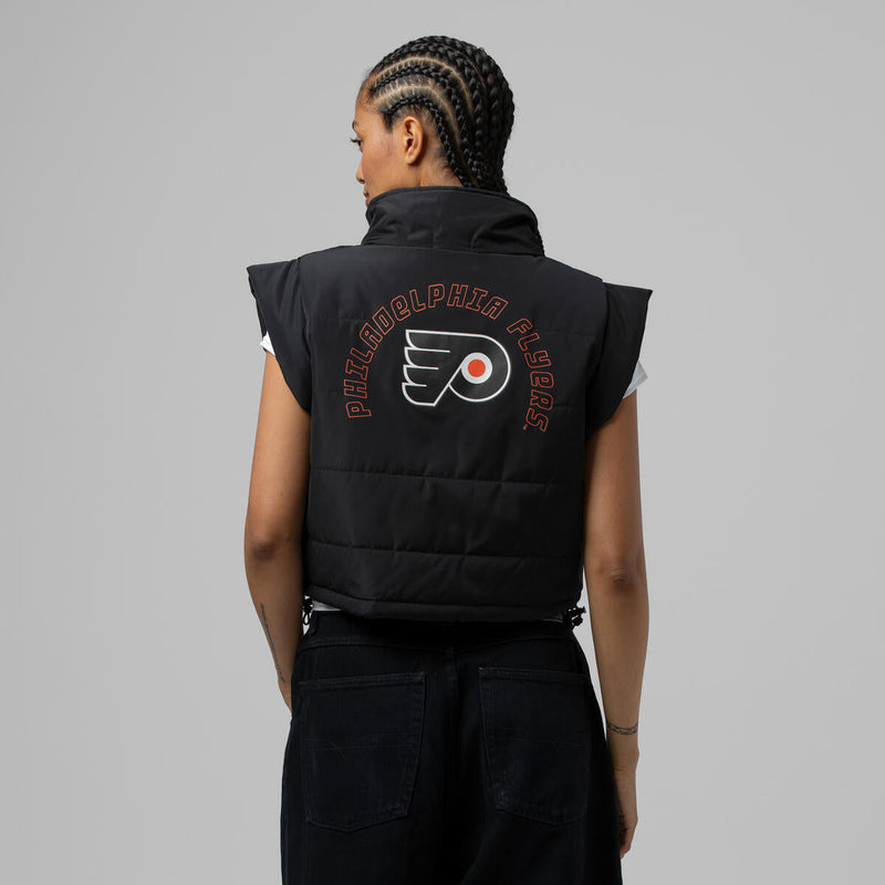 NHL WOMEN'S CROP PUFFER VEST FLYERS - Image 9